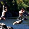 Jumping in the Illinois River at Grants Pass Oregon