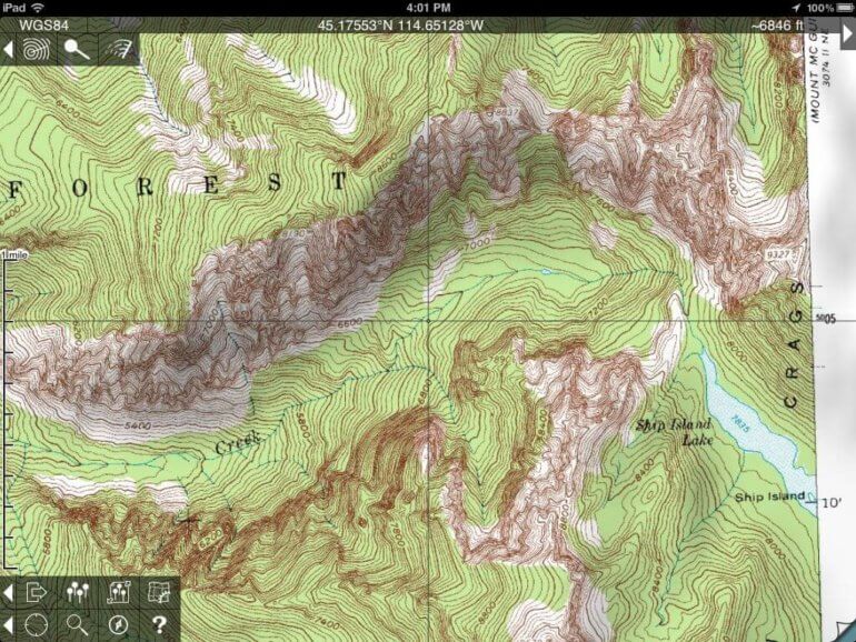 Topographic Map App 
