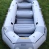 This photo shows the front of the Intex Mariner 4 inflatable raft.