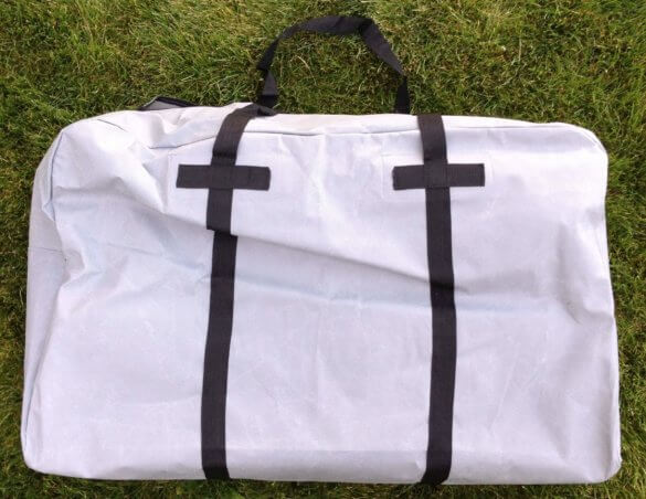 This photo shows the Intex Mariner 4 inflatable boat carry bag.