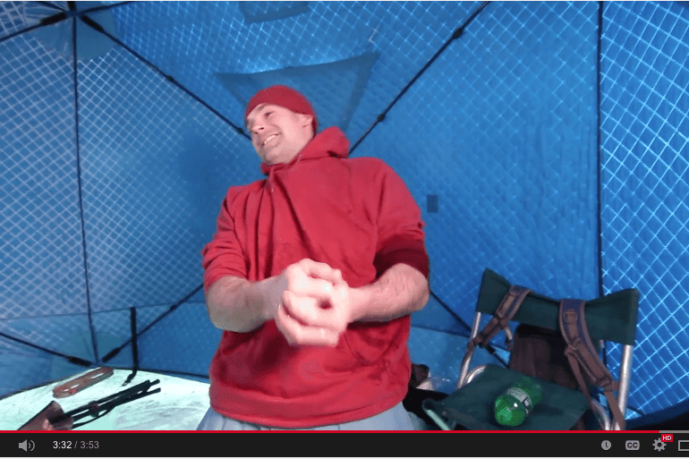 ice fishing lake trout