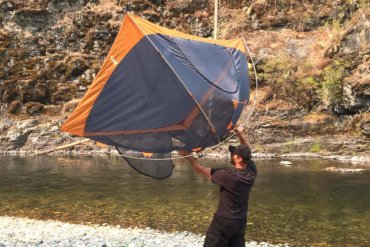 This is an image of the best backpacking tent freestanding construction
