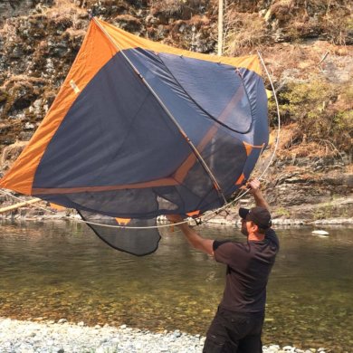 This is an image of the best backpacking tent freestanding construction