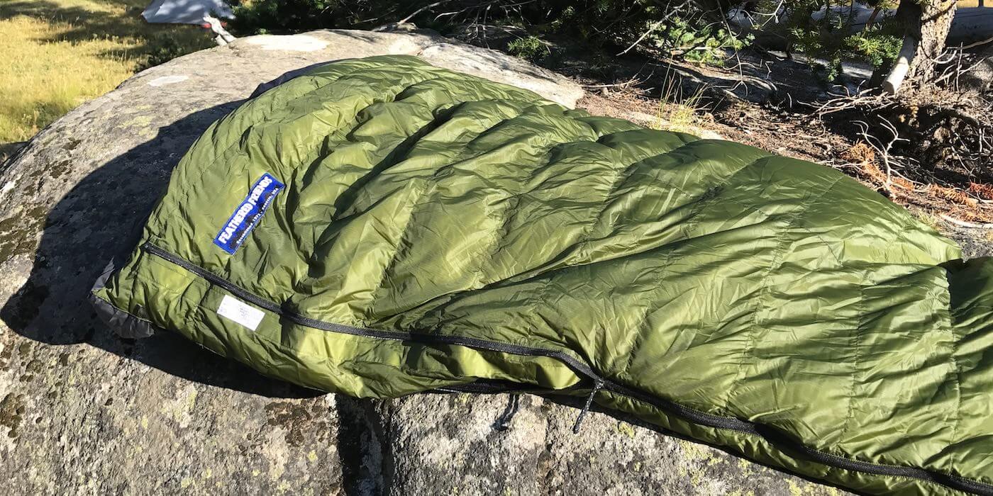 feathered friends sleeping bag
