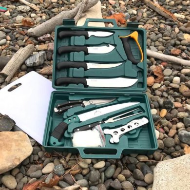 This image shows the Outdoor Edge Game Processor Kit.