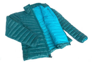 This image shows the women's REI Magma 850 down jacket.