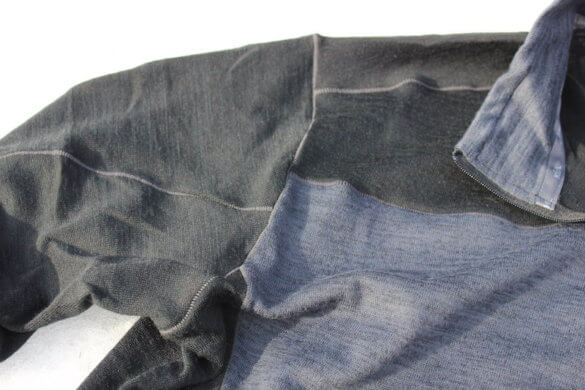 This photo shows a close up of the KÜHL RYZER shirt.