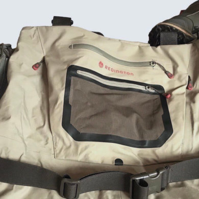This image shows the Redington Sonic-Pro HD Wader with the Redington Prowler Wading Boot on a white background.