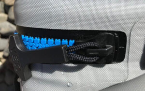 This is a photo of a closeup of the YETI Hopper Backflip 24 zipper.