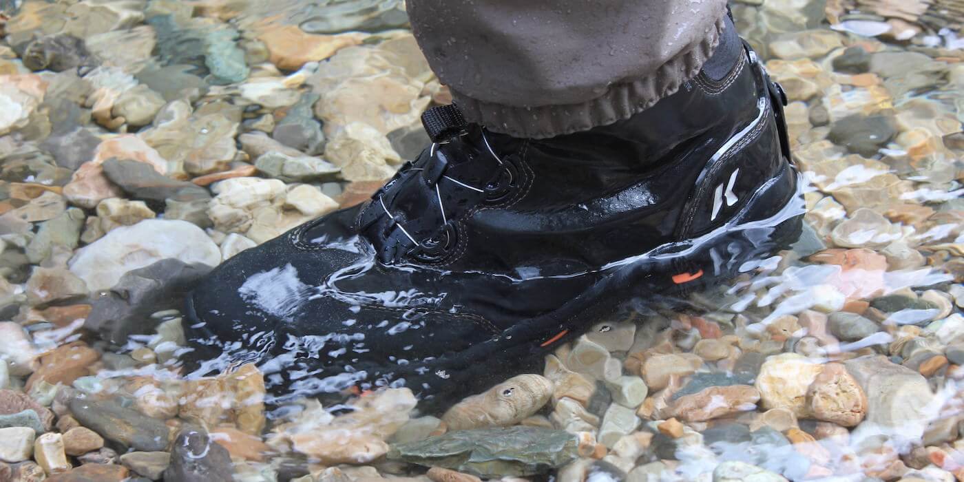 Bota Pesca Korkers Devil's Canyon - Sistema BOA, Solas Intercambiáveis - Masculino