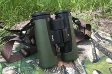 This photo shows the Cabela's Instinct HD 10x42 binoculars.