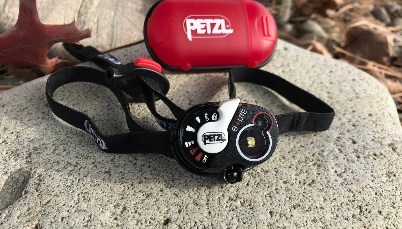 This photo shows the Petzl e+LITE Emergency Headlamp.