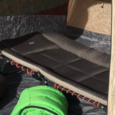 This photo shows the REI Co-op Kingdom Cot 3 camping cot.