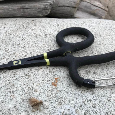 This photo shows the Loon Outdoors Rogue Quickdraw Forceps.