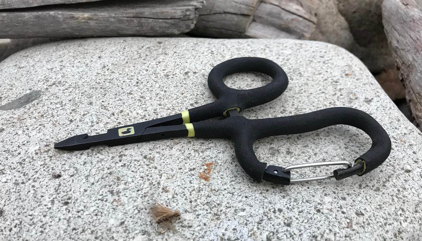 This photo shows the Loon Outdoors Rogue Quickdraw Forceps.