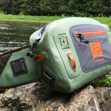 This photo shows the Fishpond Thunderhead Submersible Lumbar Pack.