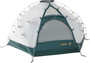 This photo shows the Cabela's Alaskan Guide Model Geodesic 8-Person Tent.