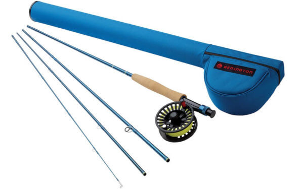 This photo shows the Redington Crosswater fly fishing rod and reel combo. 