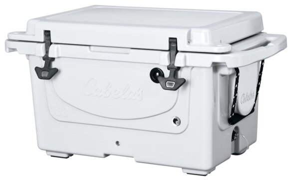 Cabela's Polar Cap Equalizer 60-Quart Cooler white color option.
