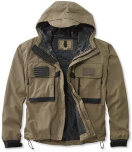 This fly fishing gift idea photo shows the L.L.Bean Emerger II Wading Jacket.