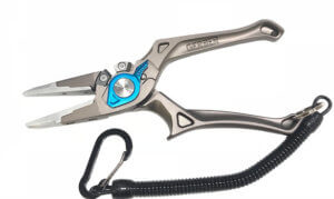 This fly fishing gift idea photo shows the Gerber Salt Multiplier fishing pliers.