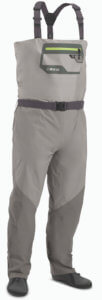 This best fishing wader buying guide photo shows the Orvis Ultralight Convertible Wader.
