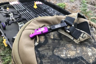 This photo shows the Spot-Hogg Wiseguy release for bowhunting.