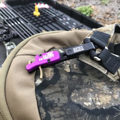 This photo shows the Spot-Hogg Wiseguy release for bowhunting.