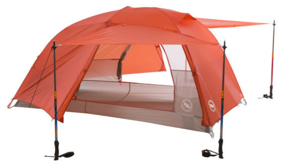 This backpacking tent photo shows the Big Agnes Copper Spur HV UL2 Tent.