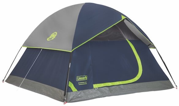 This camping tent photo shows the Coleman Sundome Tent.