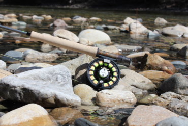 This photo shows the Orvis Recon Fly Rod with the Orvis Hydros Fly Reel.