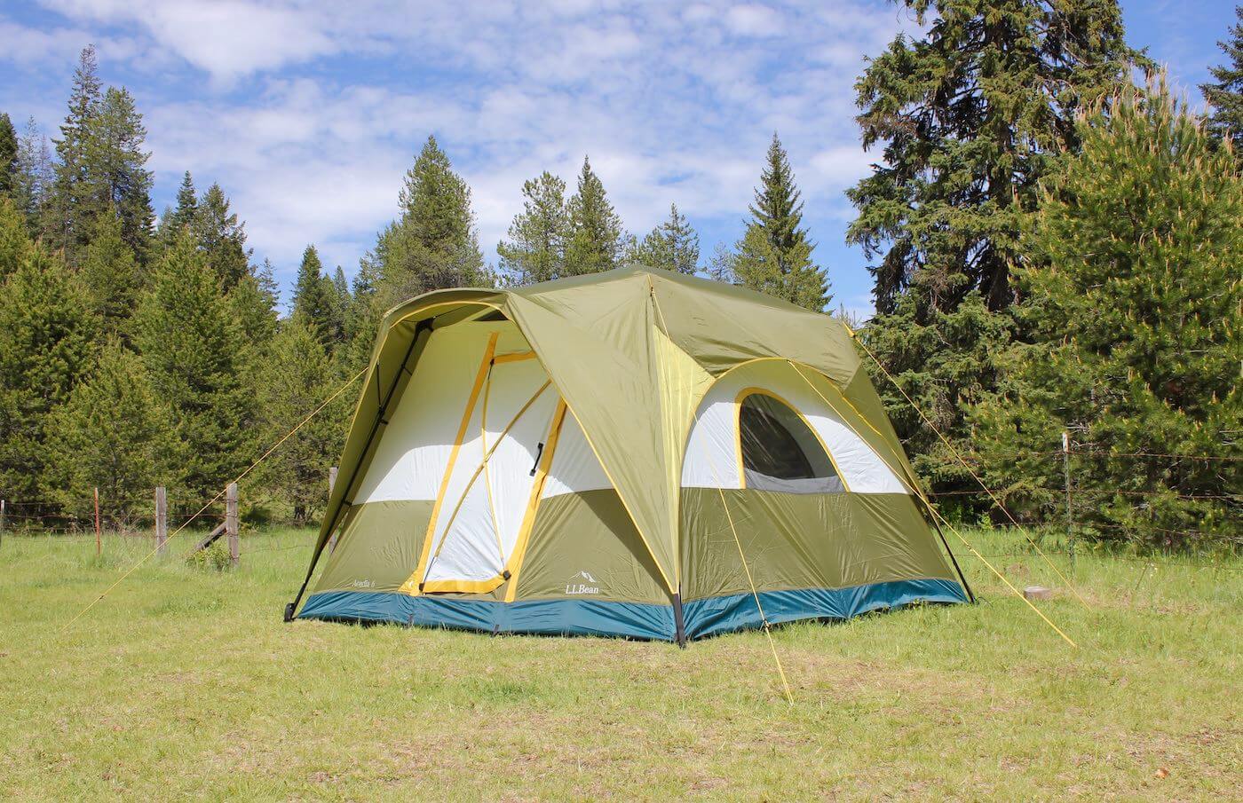 This photo shows the L.L.Bean Acadia 6-Person Camping Tent.