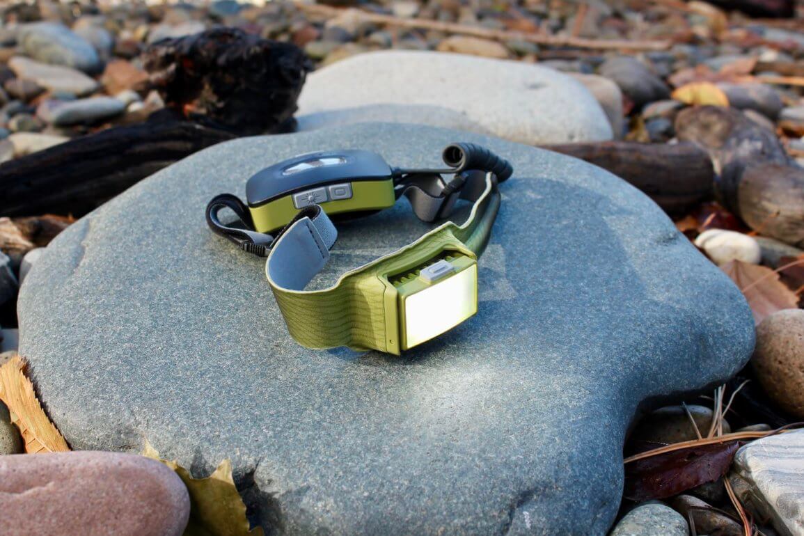 This review photo shows the BioLite HeadLamp 750.