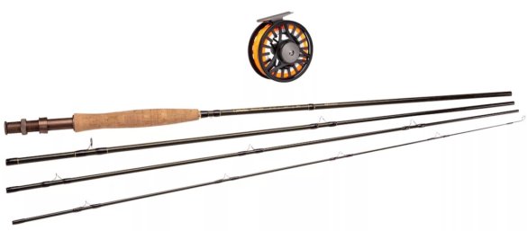 This photo shows the Redington Crosswater fly fishing rod and reel combo.