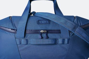 This photo shows a closeup of the new YETI Crossroads 60L Duffel Bag.