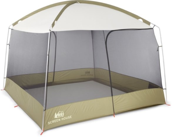 This photo shows a competitive option, the REI Co-op Screen House Shelter.