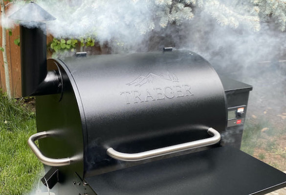 This photo shows the Traeger Pro 575 Pellet Grill.