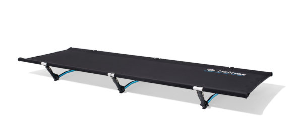 This lightweight cot photo shows the Helinox Cot One Convertible.