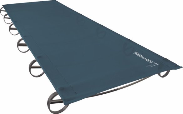 This ultralight cot photo shows the Therm-A-Rest Mesh Cot.