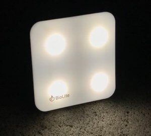 This camping stocking stuffer gift photo shows the BioLite SunLight Portable Solar Light camping lantern.