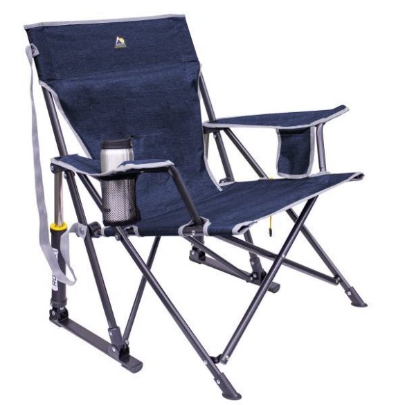 This camping gift photo shows the GCI Outdoor Kickback Rocker Camp Chair.