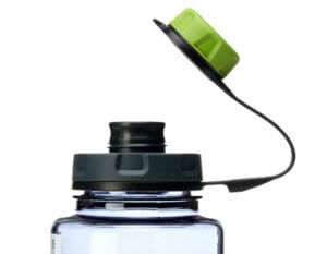 This outdoor gear photo shows the humangear capCAP+ water bottle cap.