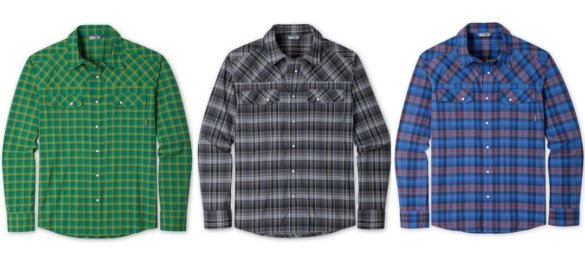 This gift guide photo shows the men's Stio Eddy long sleeve shirt.
