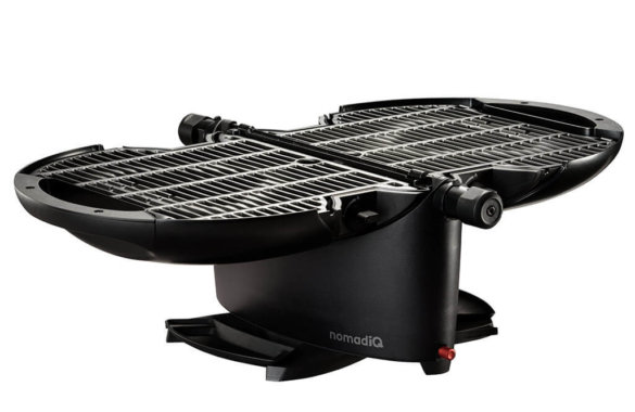 This photo shows the nomadiQ portable grill.