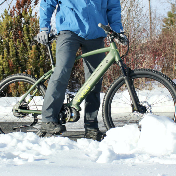 This photo shows the author with the Vvolt Sirius ebike during the testing and review process.