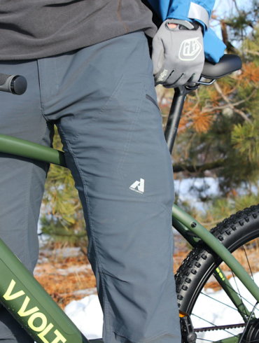 This photo shows the author wearing the Eddie Bauer Guide Pro Work Pants during the testing and review process.