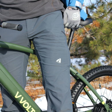 This photo shows the author wearing the Eddie Bauer Guide Pro Work Pants during the testing and review process.