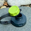 This photo shows the humangear capCAP+ 2-in-1 water bottle cap.