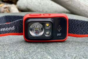 This best hunting headlamp buying guide photo shows the new Black Diamond Spot 400 Headlamp. 