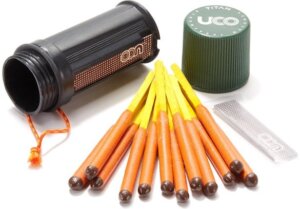 This photo shows the UCO Titan Stormproof Match Kit.
